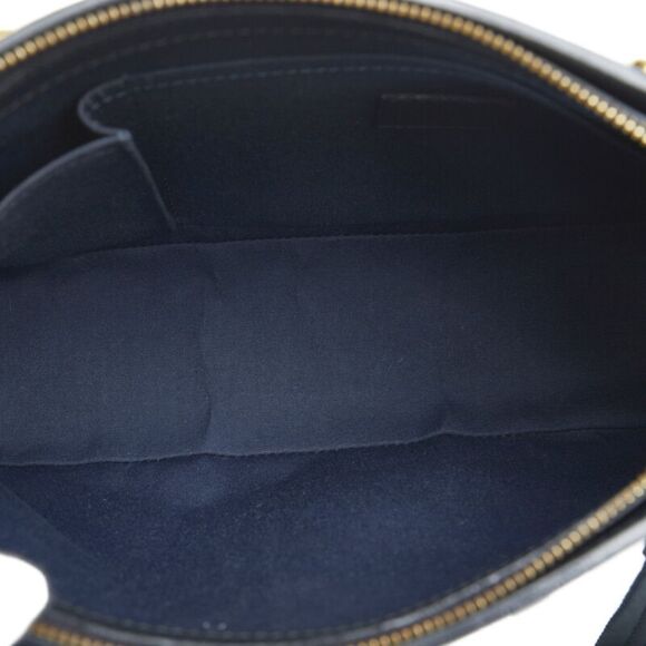 Louis Vuitton Monogram Mini Lucile PM Tote Navy Canvas Leather - Picture 6 of 7